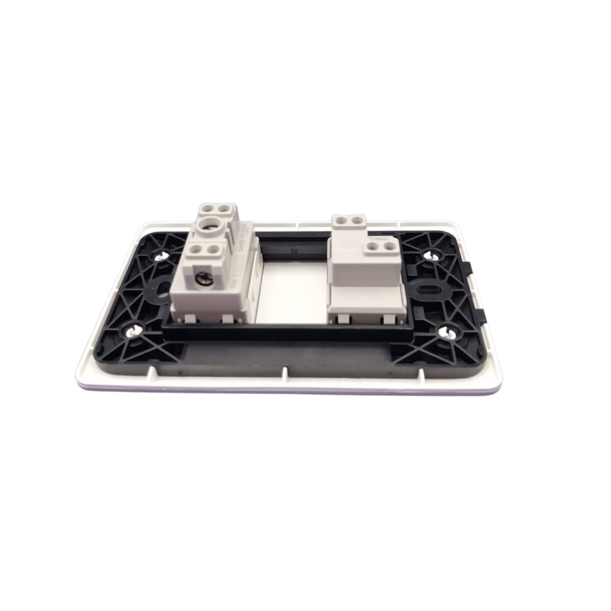 Interruptor Simple Emb. 9/12 + Enchufe Simple 10/16A 250V Blanco - Want - Vista 6