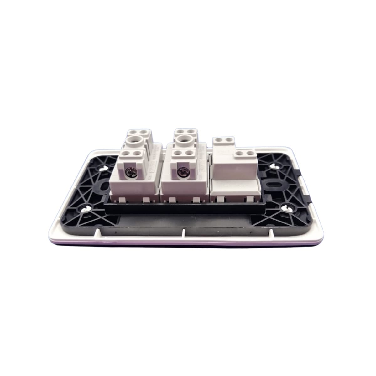 Interruptor Simple Emb. 9/12 + Enchufe Doble 10/16A 250V Blanco  - Want4