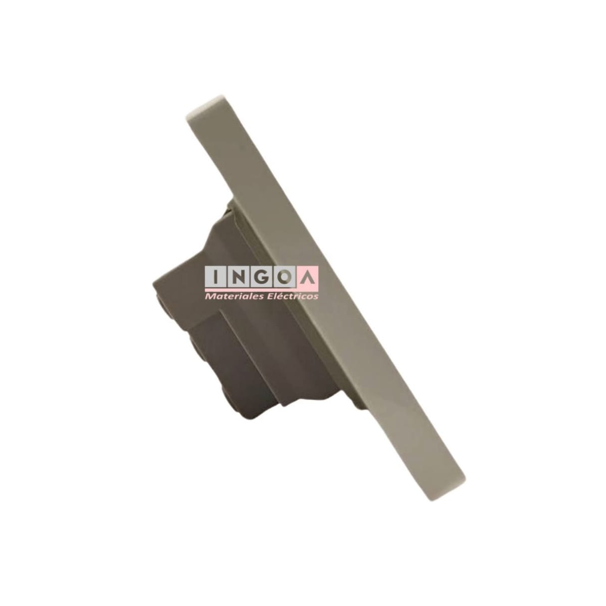 Enchufe Simple Emb. 10A 250V Blanco Base Metalica - Want5