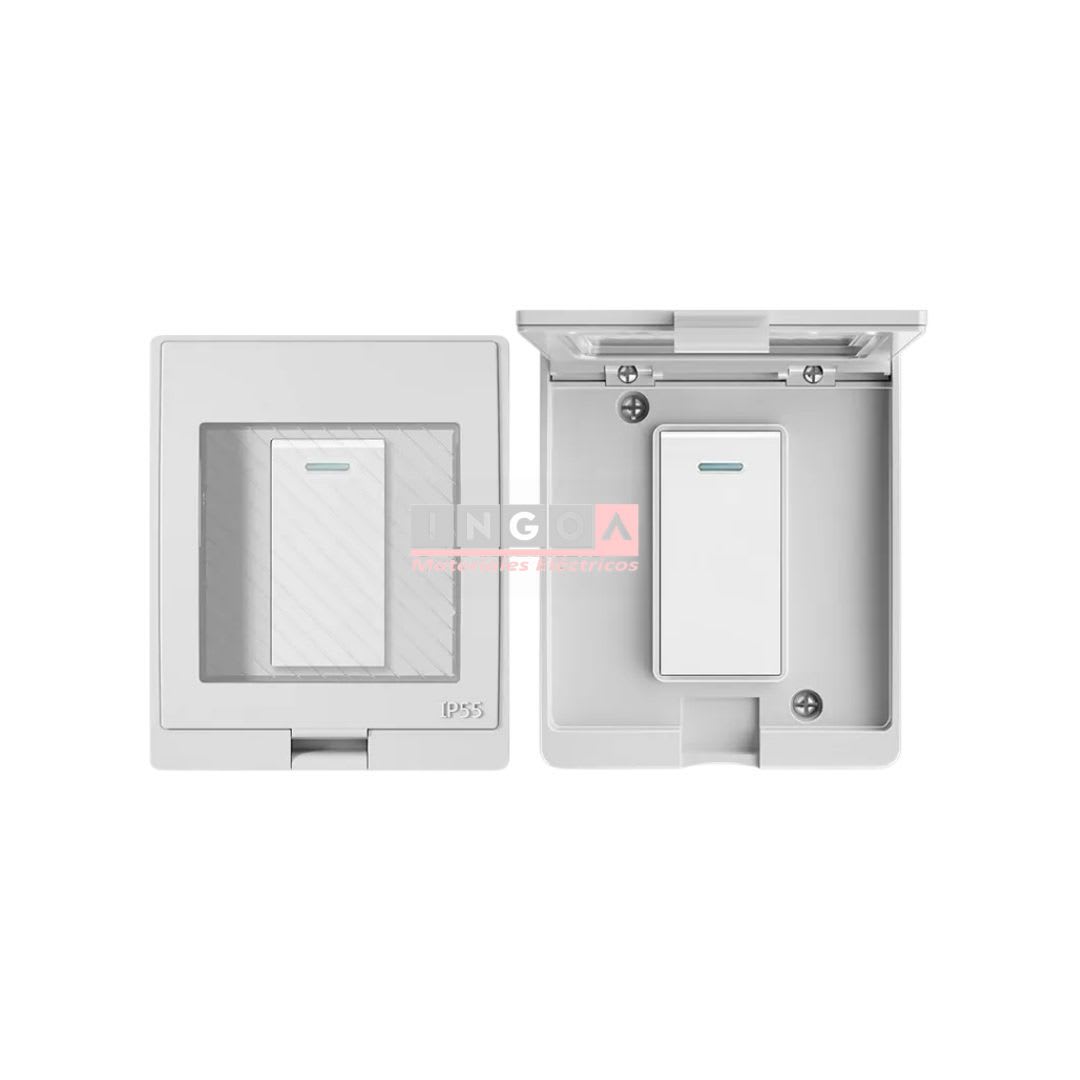 Hidrobox Interperie con Interruptor 9/12 10A 250V IP55 Want - Vista 3