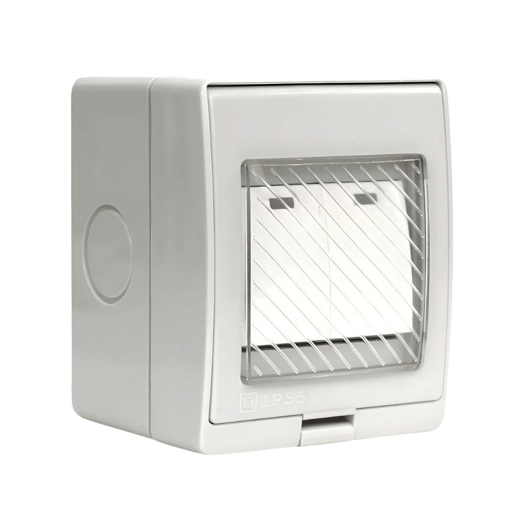 Hidrobox Interperie con Interruptor Doble 9/15 10A 250V IP55 Want 0