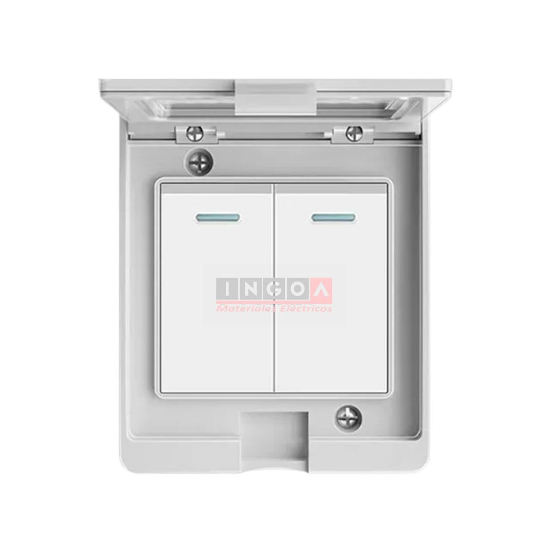 Hidrobox Interperie con Interruptor Doble 9/15 10A 250V IP55 Want - Vista 3