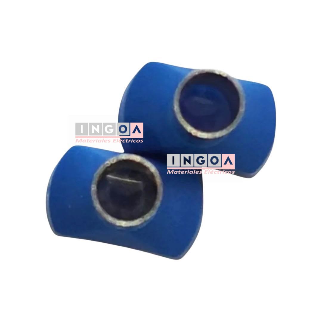 Ferrule Doble 2.5MM (14 AWG) AZUL (100un)2