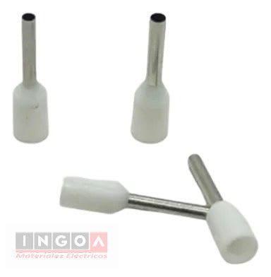 Ferrule 1.0MM (18 AWG) Blanco (100un)2