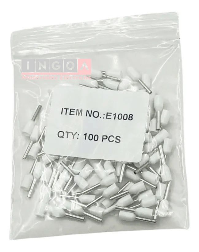 Ferrule 1.0MM (18 AWG) Blanco (100un)5