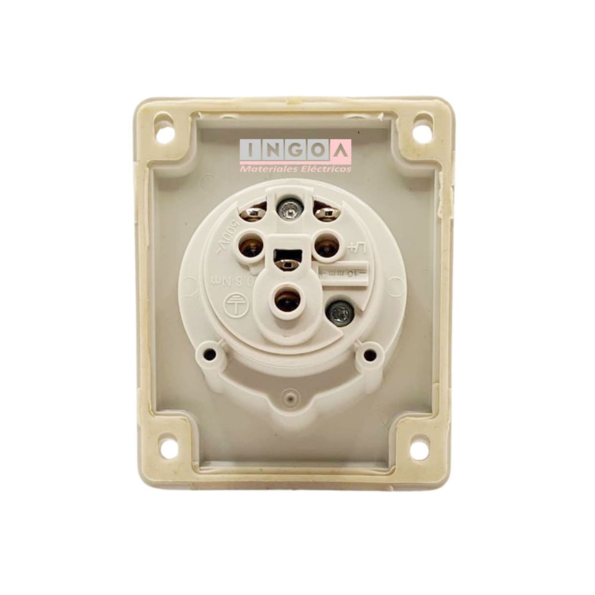 Enchufe Ind. Hembra Embutida 2P+T 16A 220V IP44 - Scame - Vista 2