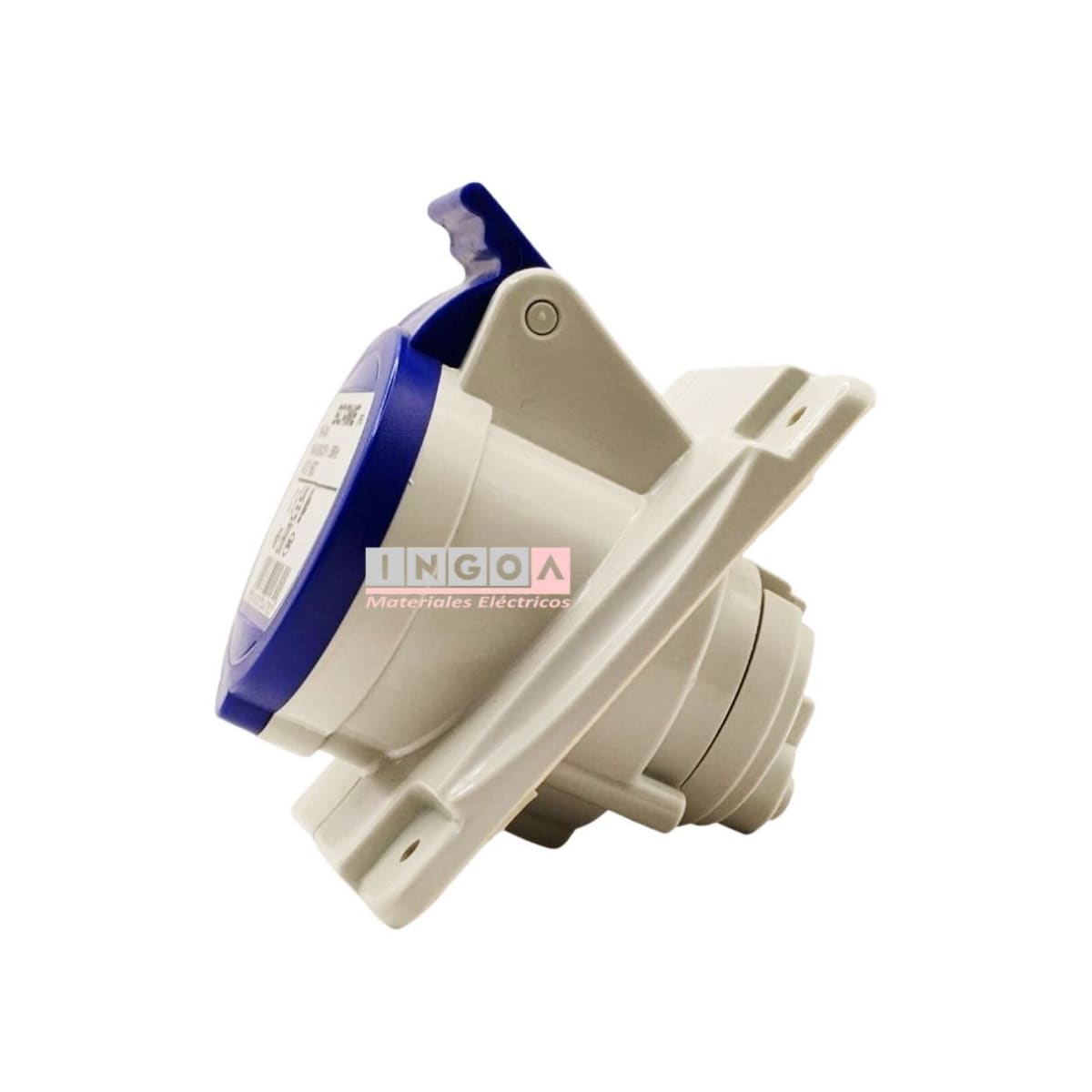 Enchufe Ind. Hembra Embutida 2P+T 16A 220V IP44 - Scame6