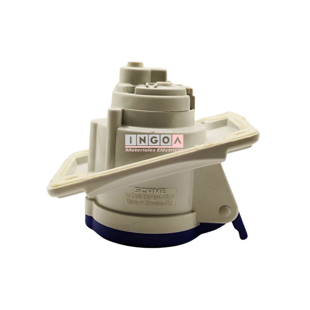 Enchufe Ind. Hembra Embutida 2P+T 16A 220V IP44 - Scame - Vista 9
