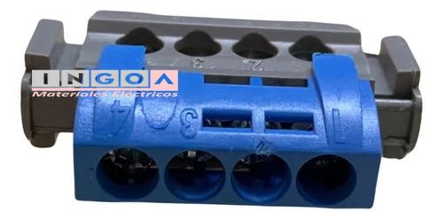 Regleta Legrand Azul Neutro 4 Entradas - 48404