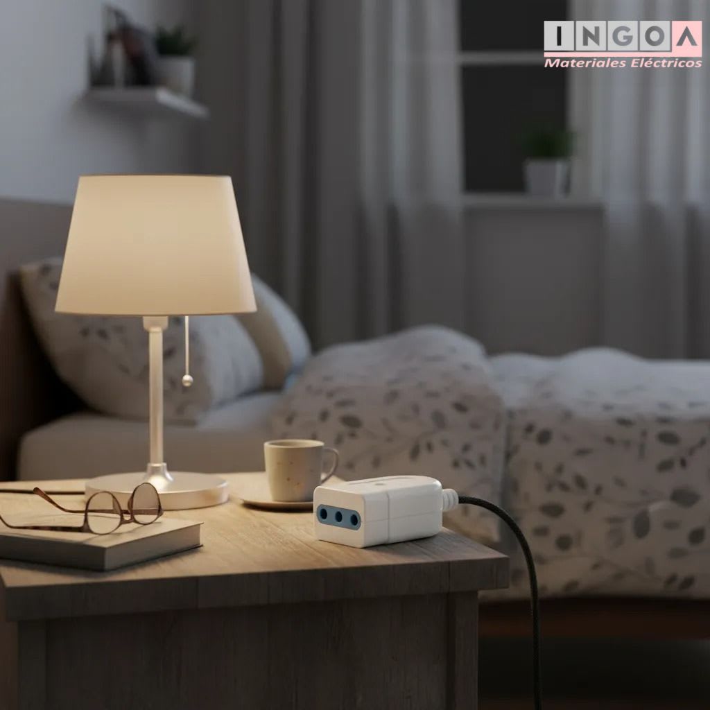 Enchufe Hembra Volante 2P+T 10A 250V Dom. Blanco - Stanford4