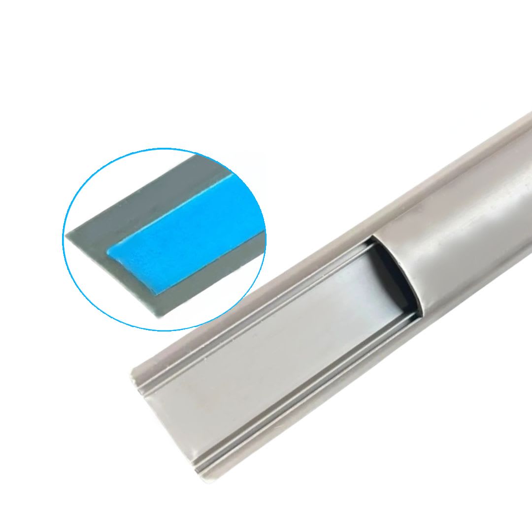 Canaleta PVC Piso 50x15x2000 Gris Con Adhesivo - Imagen Principal