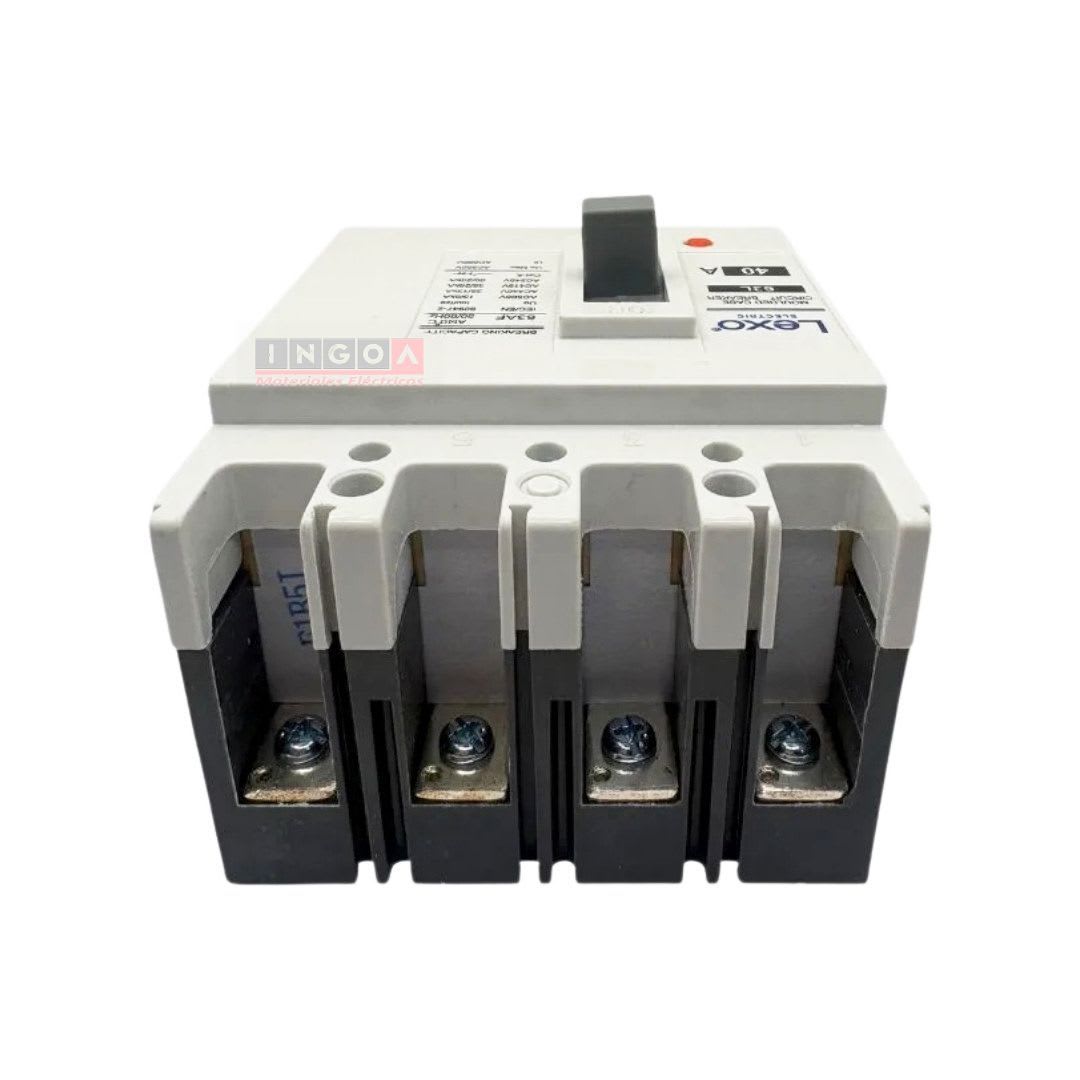 Interruptor Automatico Caja Moldeada 4x40A 35KA Lexo - Vista 6