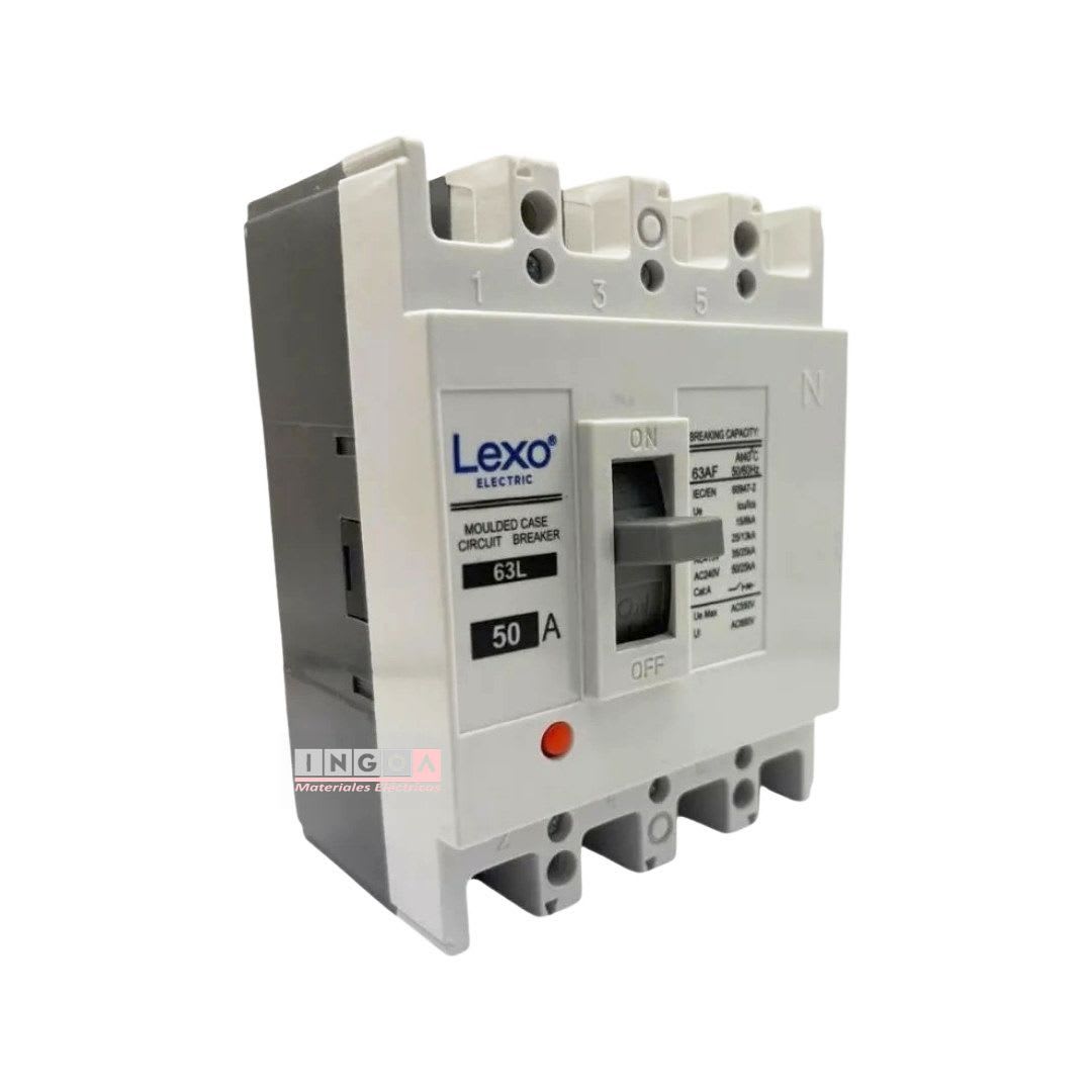 Interruptor Automatico Caja Moldeada 4x50A 35KA Lexo - Vista 5