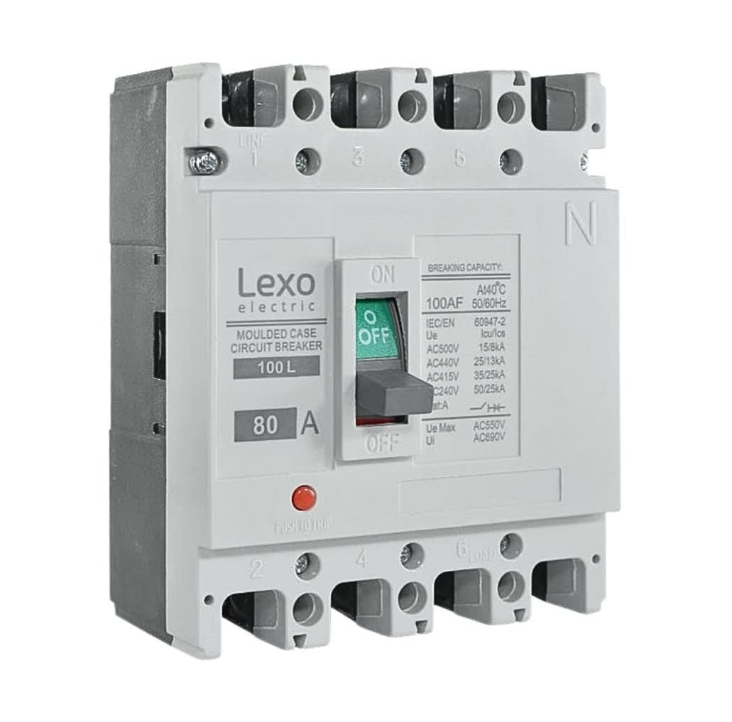 Interruptor Automatico Caja Moldeada 4x80A 35KA Lexo - Imagen Principal