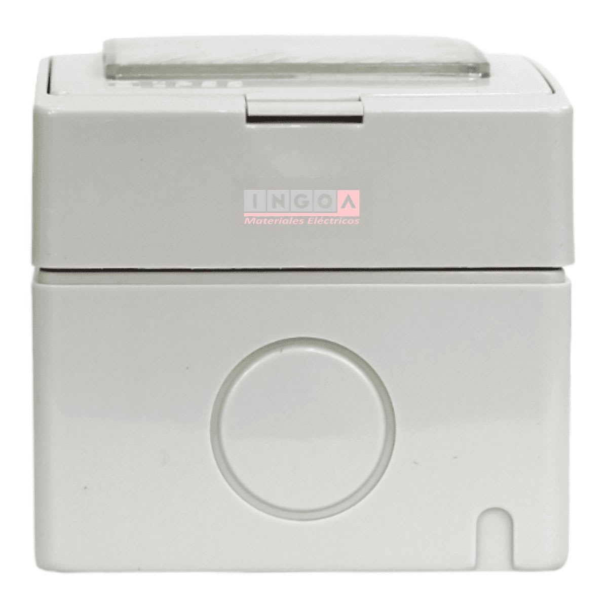 Hidrobox Interperie con Interruptor 9/12+Enchufe 10/16A 250V IP55 Vellmax5