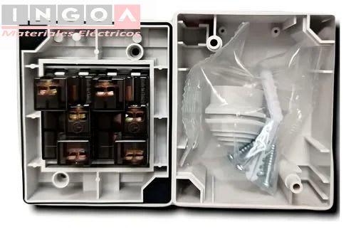 Hidrobox Interperie con Enchufe Doble 10/16A 250V IP55 Vellmax5