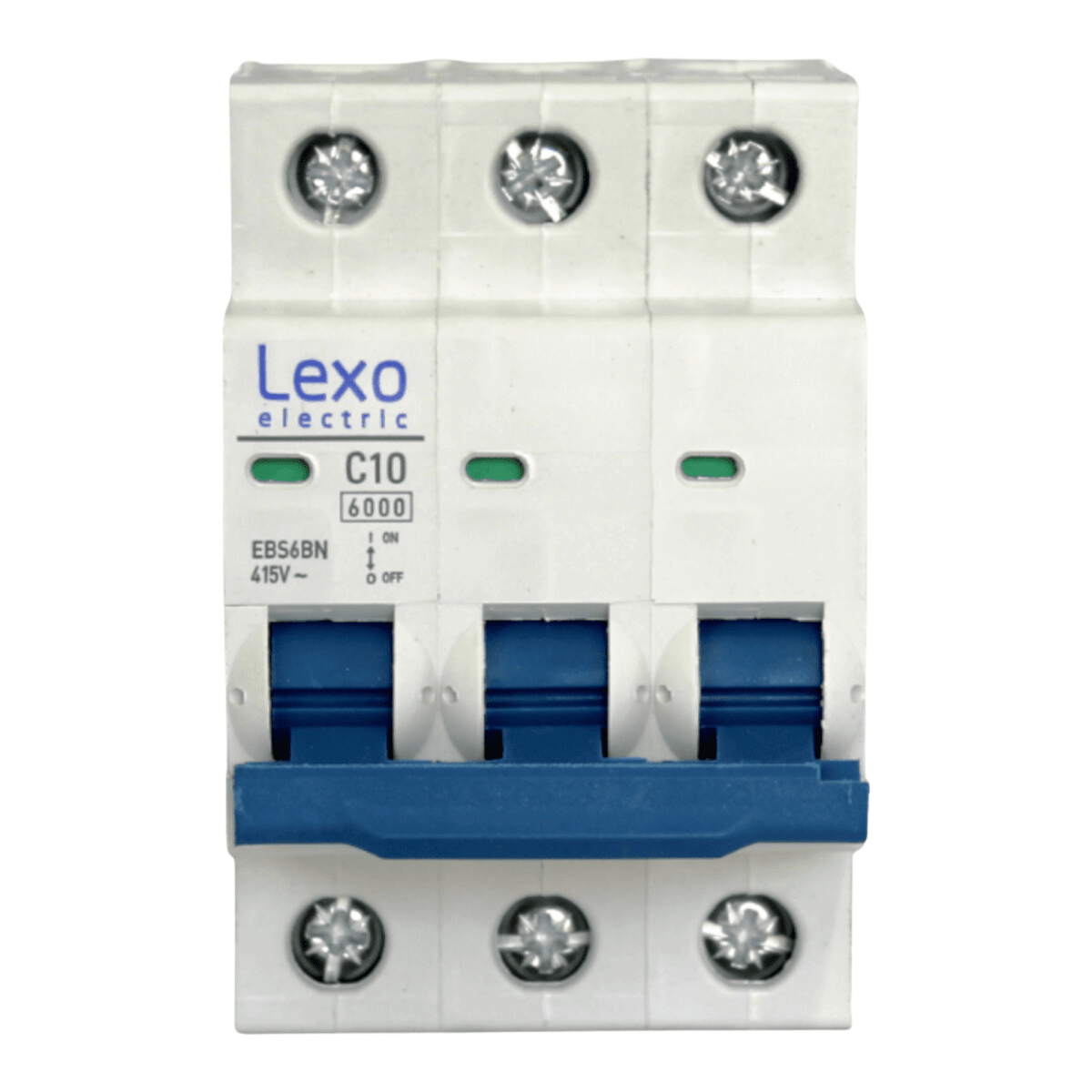 Int. Automatico Lexo 3x10A 6KA Curva C - Vista 2