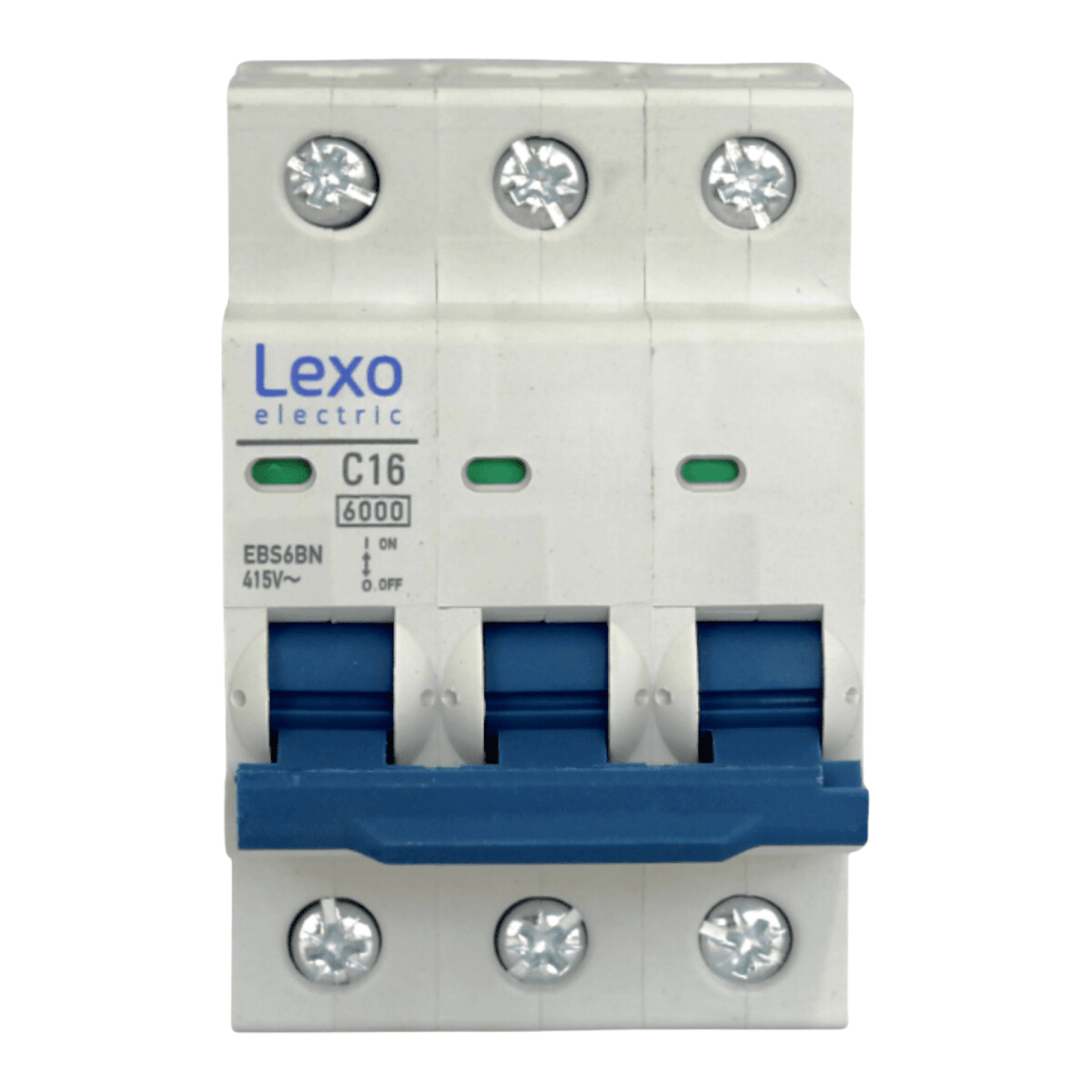 Int. Automatico Lexo 3x16A 6KA Curva C - Vista 2