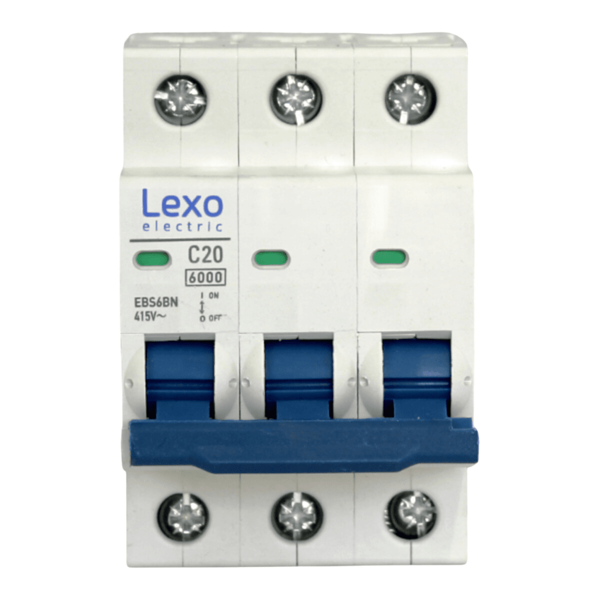Int. Automatico Lexo 3x20A 6KA Curva C - Vista 2