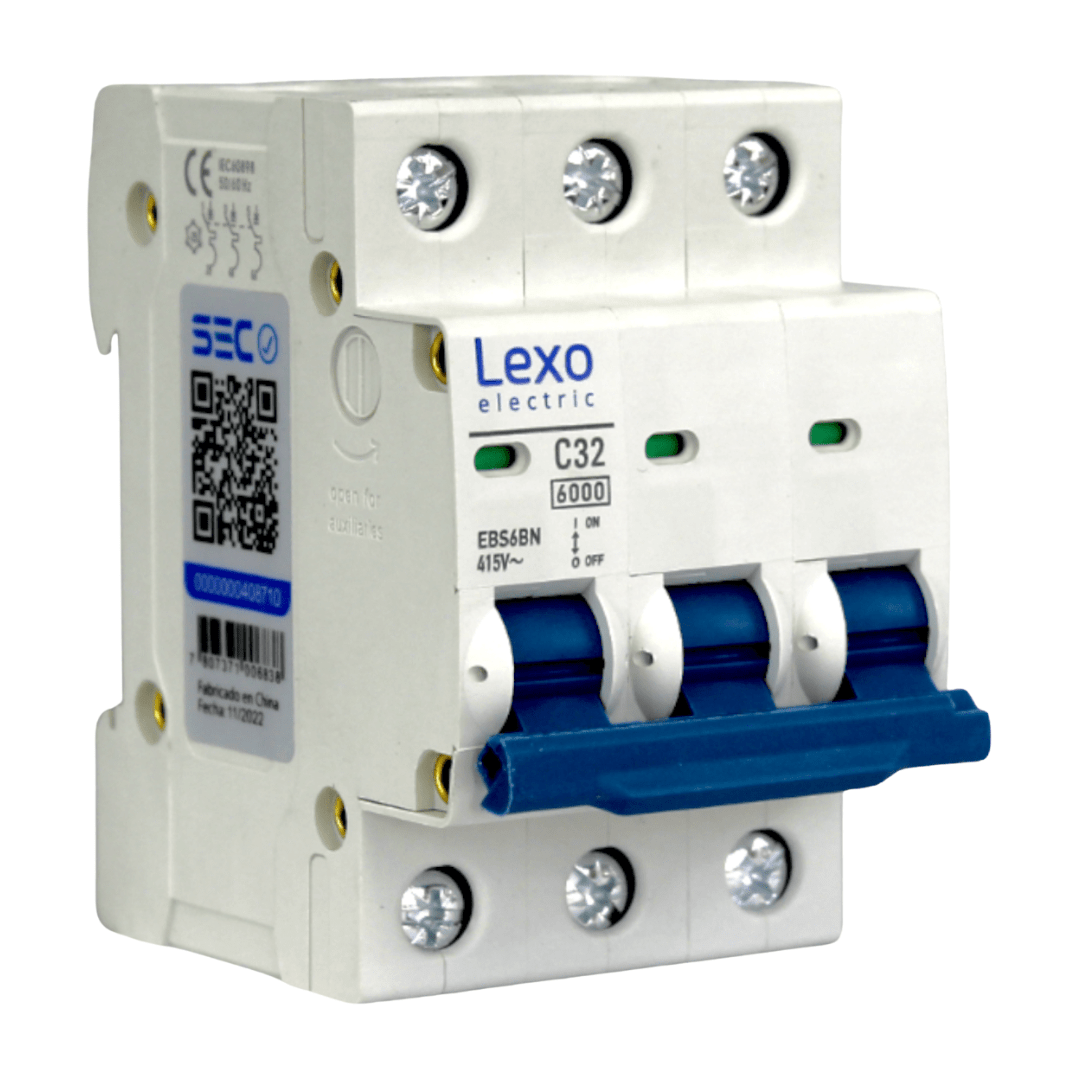 Int. Automatico Lexo 3x32A 6KA Curva C 0