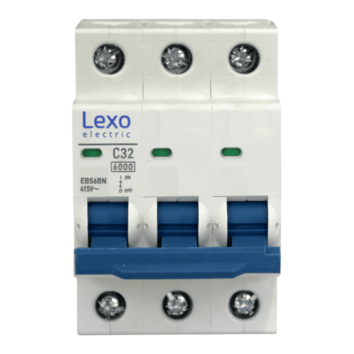 Int. Automatico Lexo 3x32A 6KA Curva C - Vista 2