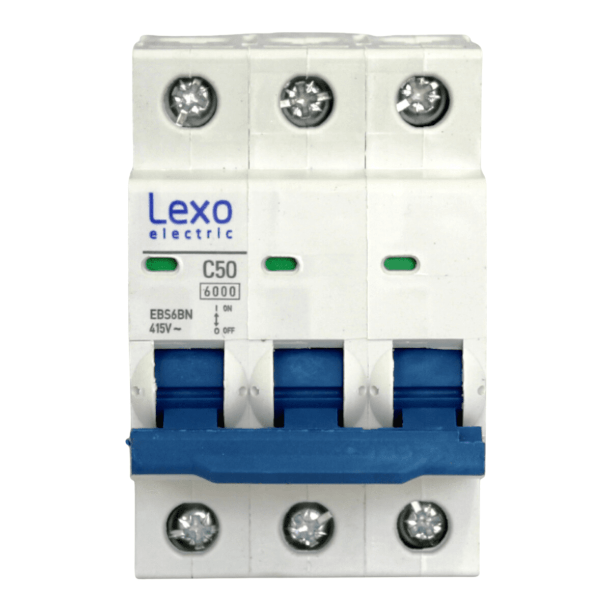 Int. Automatico Lexo 3x50A 6KA Curva C - Vista 2