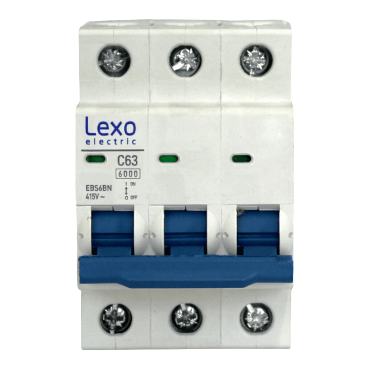 Int. Automatico Lexo 3x63A 6KA Curva C - Vista 2