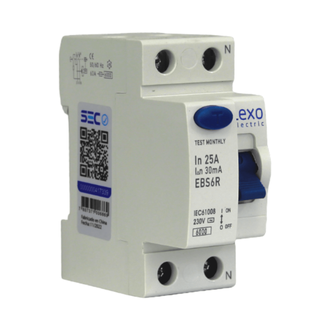 Int. Diferencial Lexo 2x25A 30mA Clase AC 0