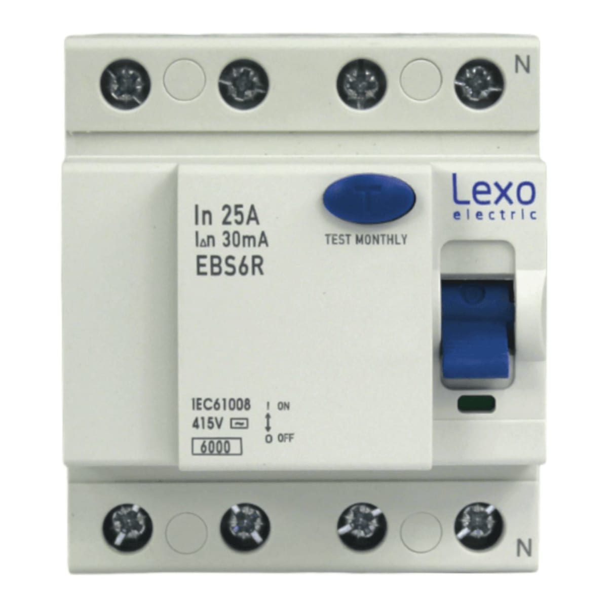 Int. Diferencial Lexo 4x25A 30mA Clase AC2