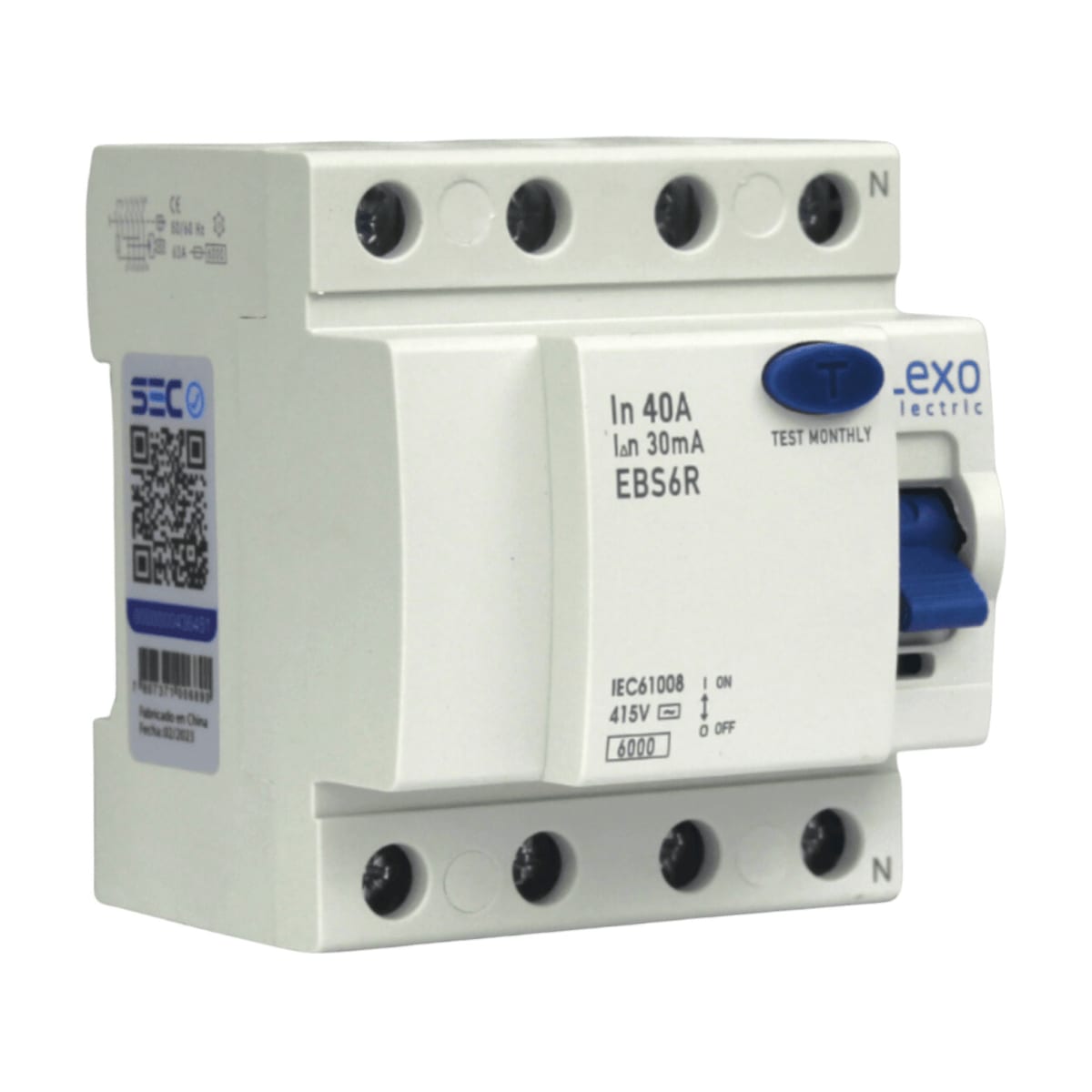 Int. Diferencial Lexo 4x40A 30mA Clase AC 0