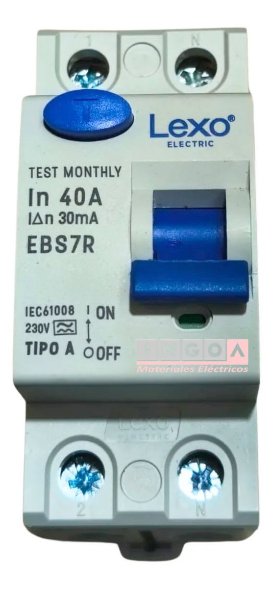 Int. Diferencial Lexo 2x40A 30mA Clase A3
