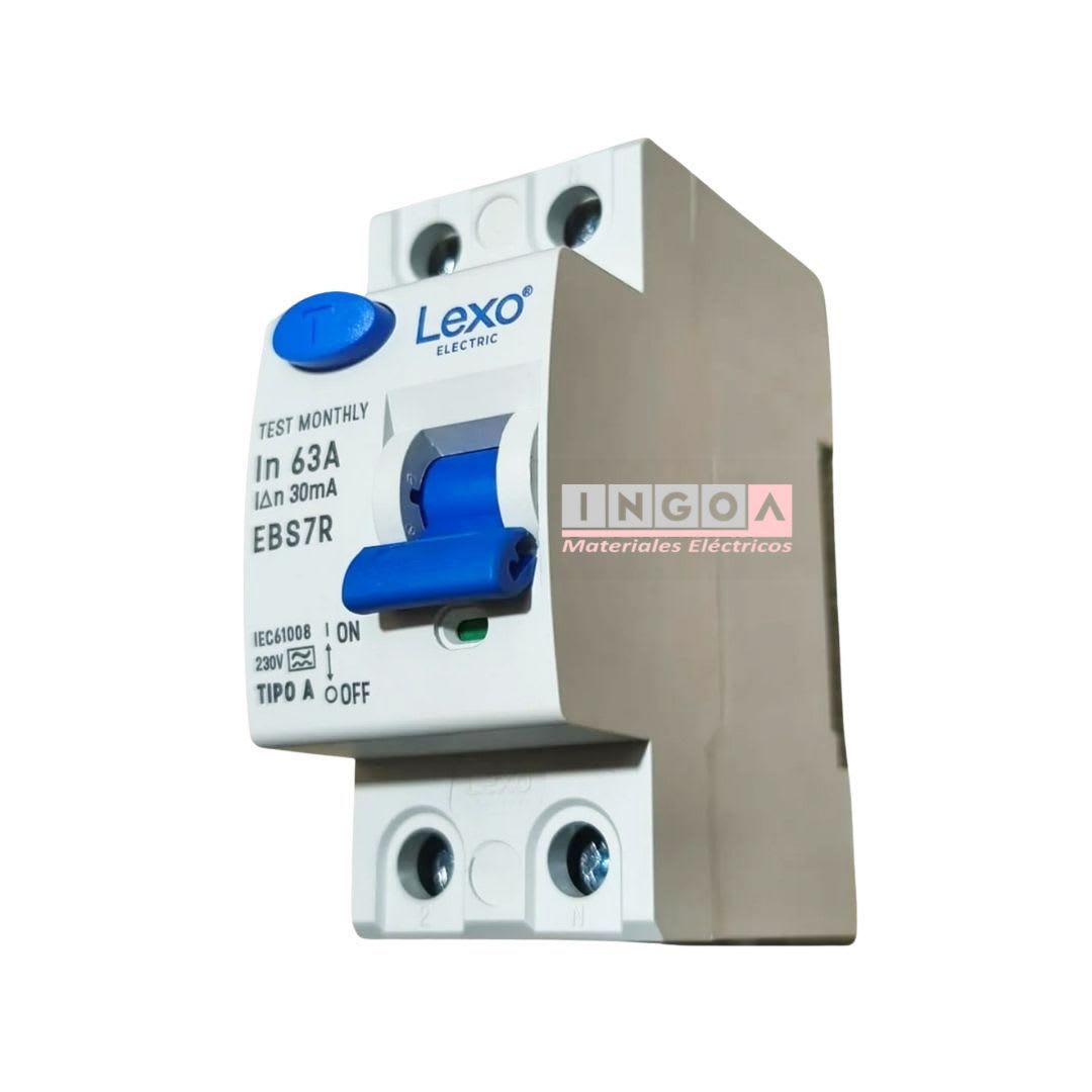 Int. Diferencial Lexo 2x63A 30mA Clase A - Vista 2