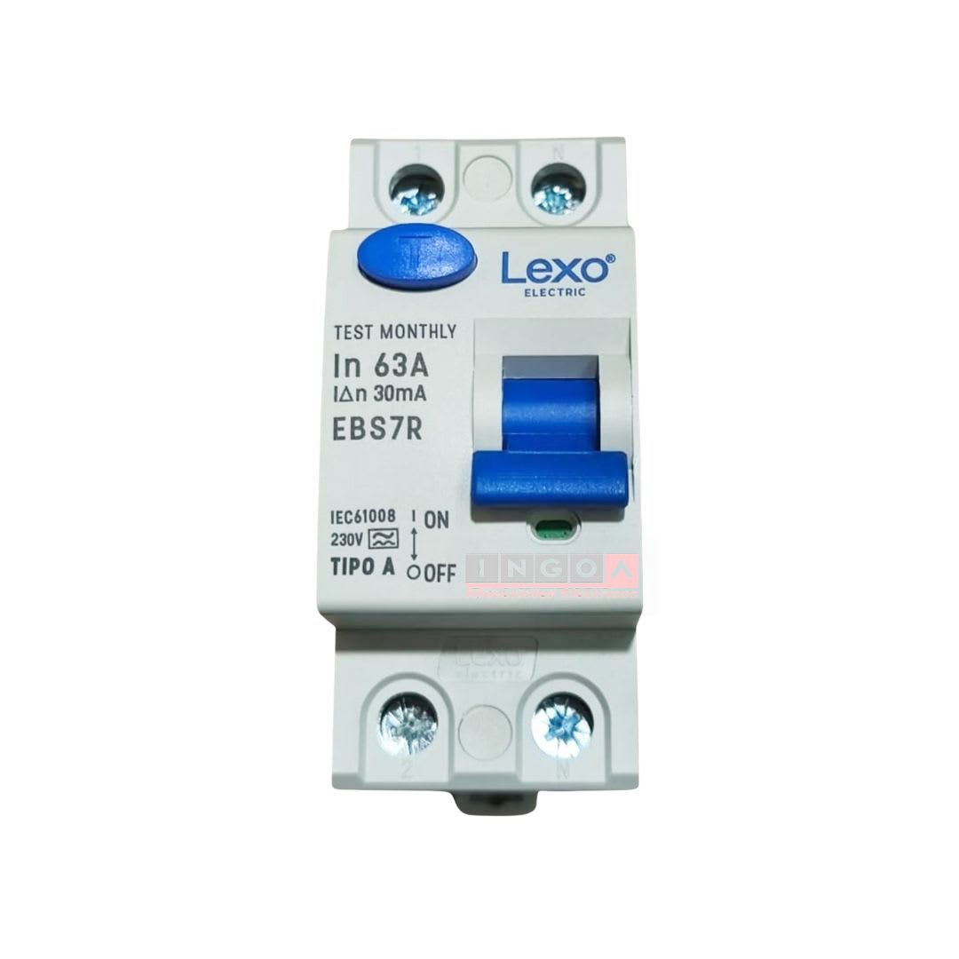 Int. Diferencial Lexo 2x63A 30mA Clase A3