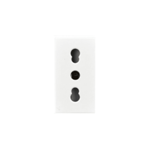 Modulo Enchufe 2P+T 10/16A 250V Blanco - Lexo 0