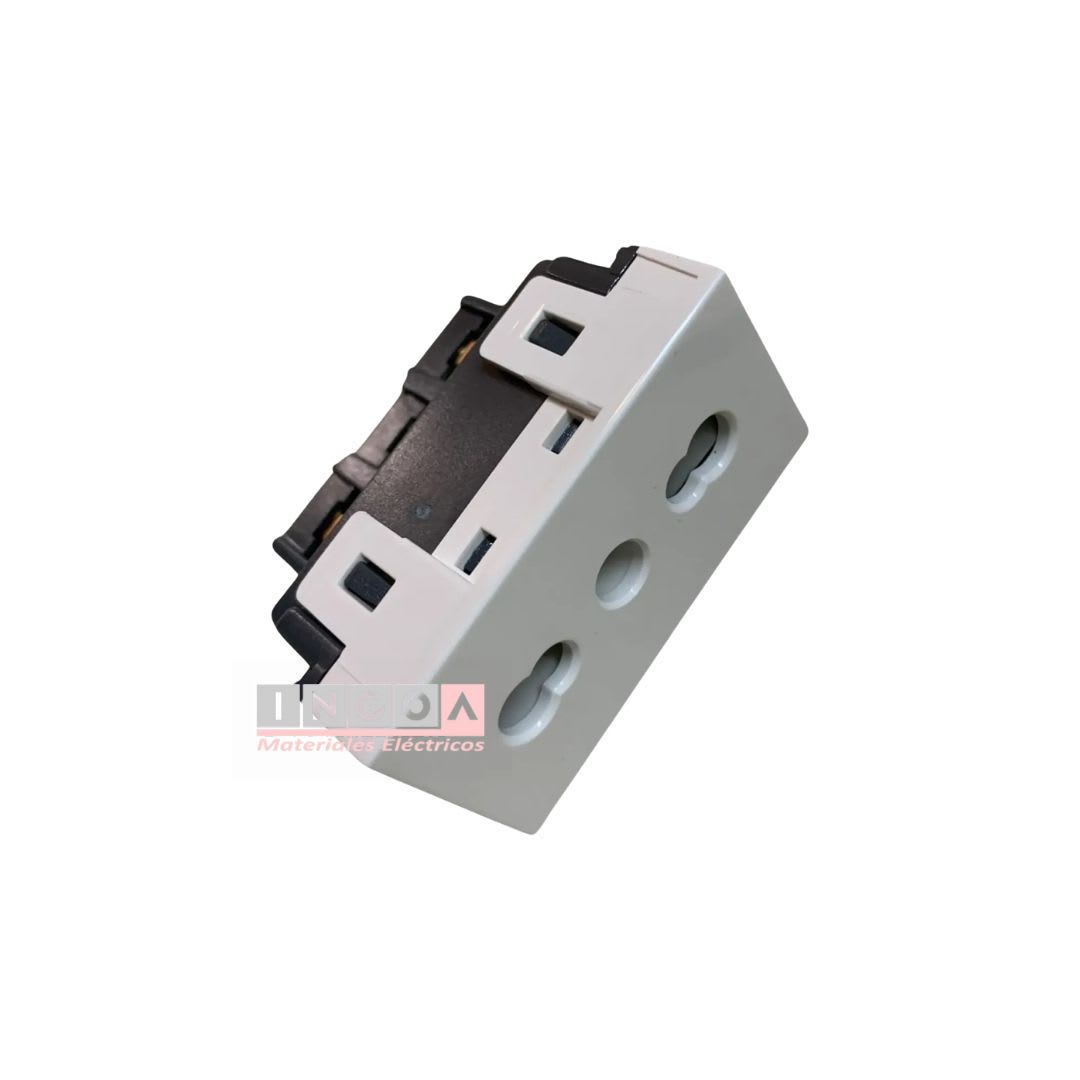 Modulo Enchufe 2P+T 10/16A 250V Blanco - Lexo2