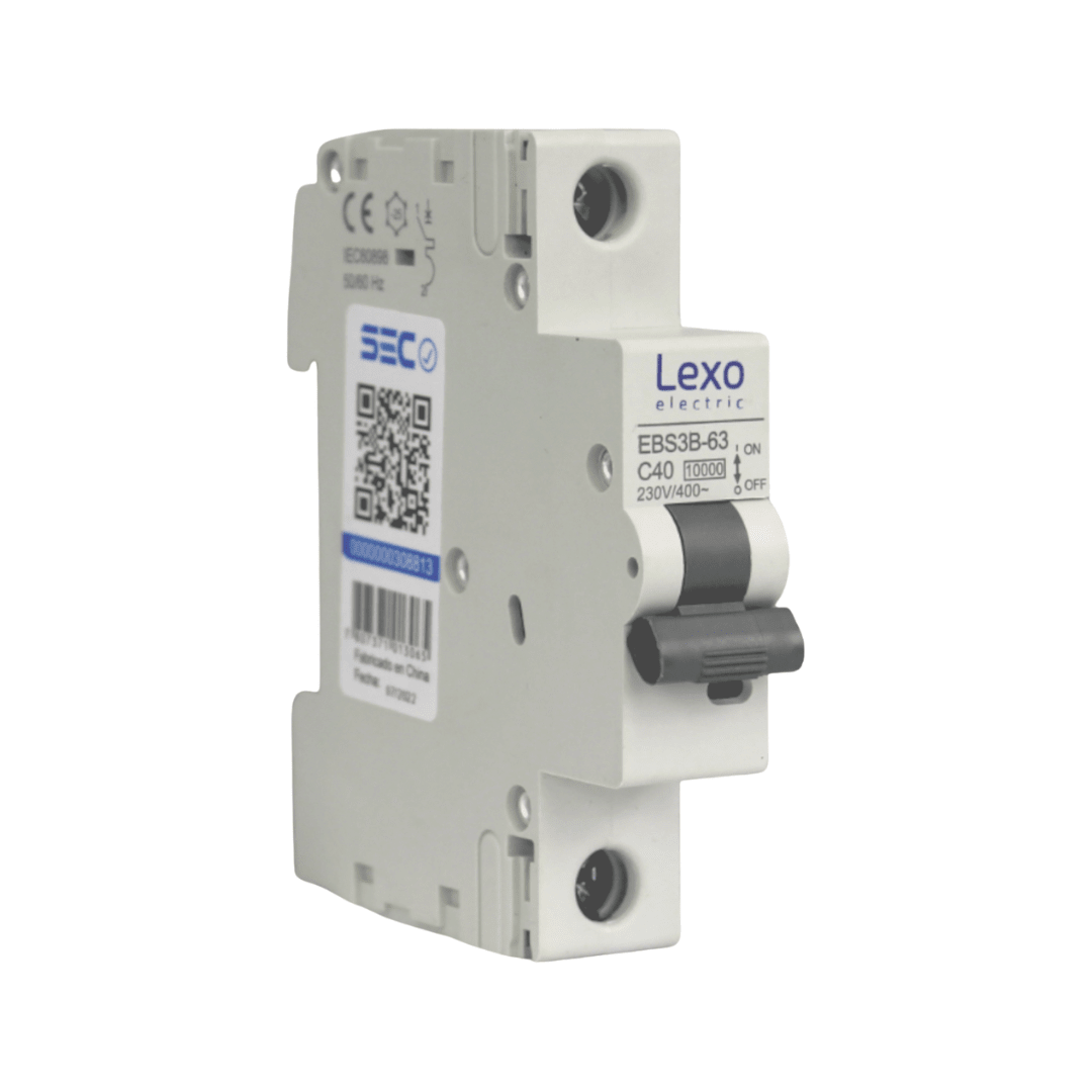 Int. Automatico Lexo 1x40A 10KA Curva C 0