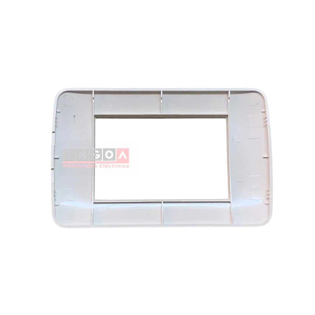 Placa Tapa 3 Modulos Color Blanco - Lexo3