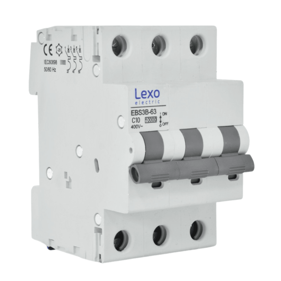 Int. Automatico Lexo 3x10A 10KA Curva C 0