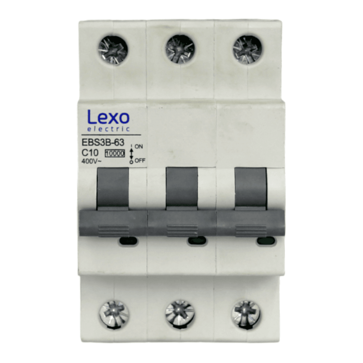 Int. Automatico Lexo 3x10A 10KA Curva C - Vista 2