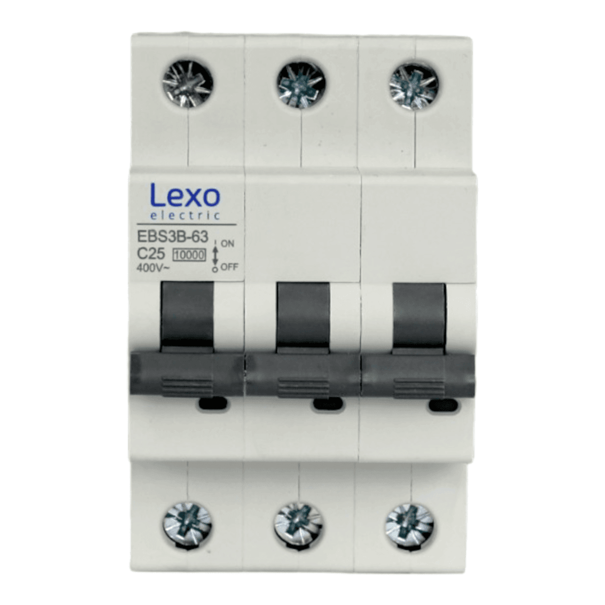 Int. Automatico Lexo 3x25A 10KA Curva C - Vista 2