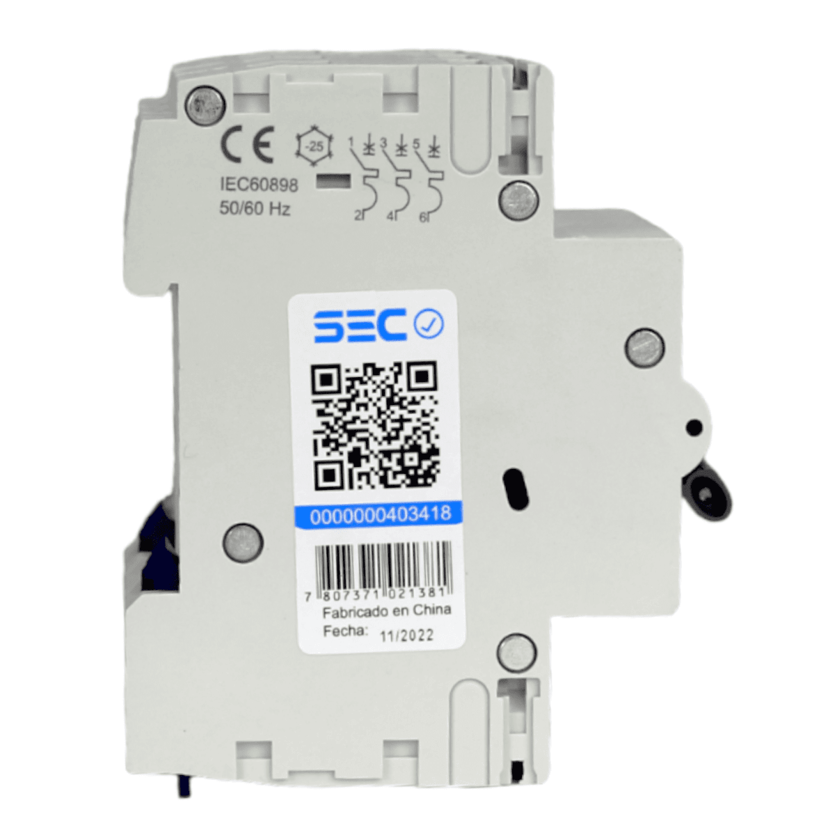 Int. Automatico Lexo 3x25A 10KA Curva C3