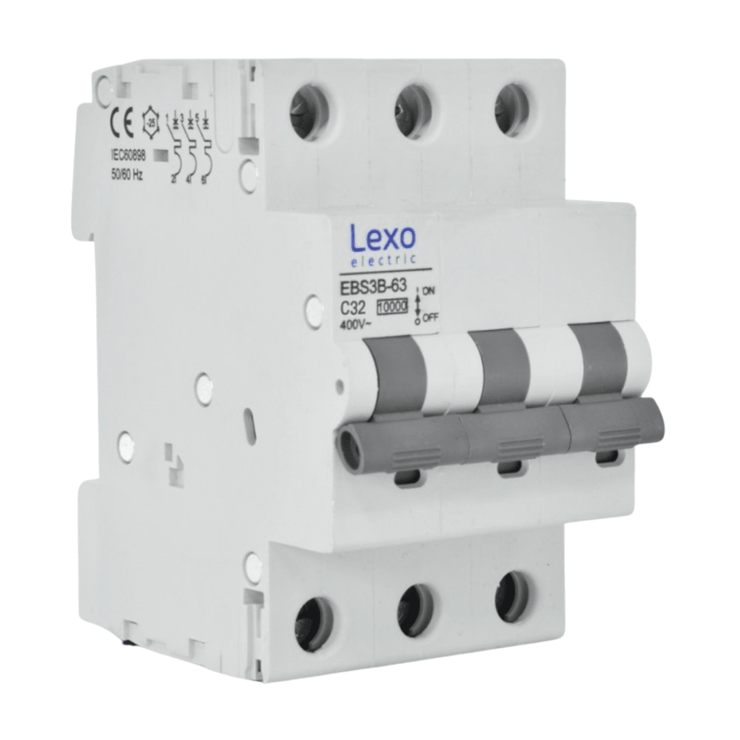 Int. Automatico Lexo 3x32A 10KA Curva C 0