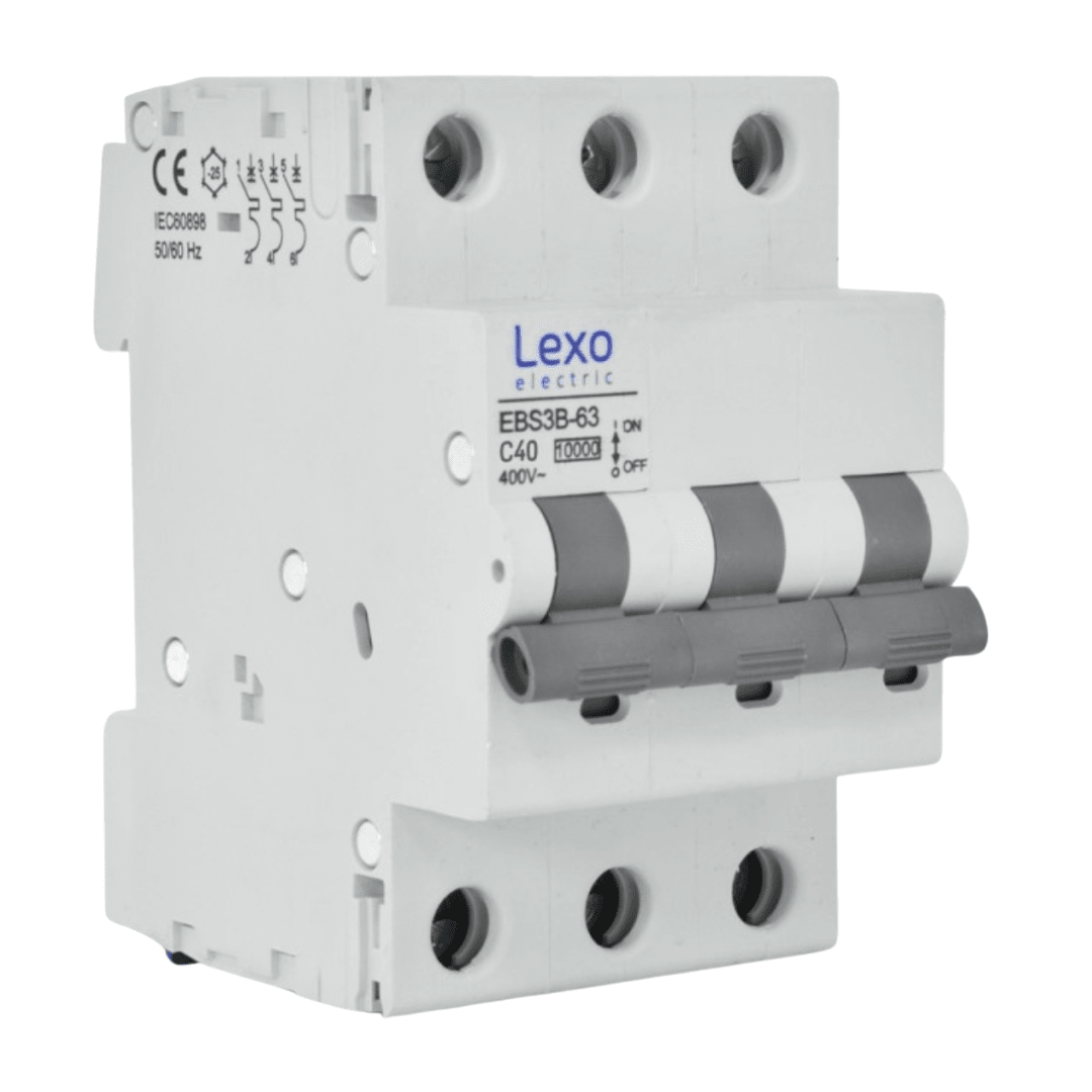 Int. Automatico Lexo 3x40A 10KA Curva C - Imagen Principal