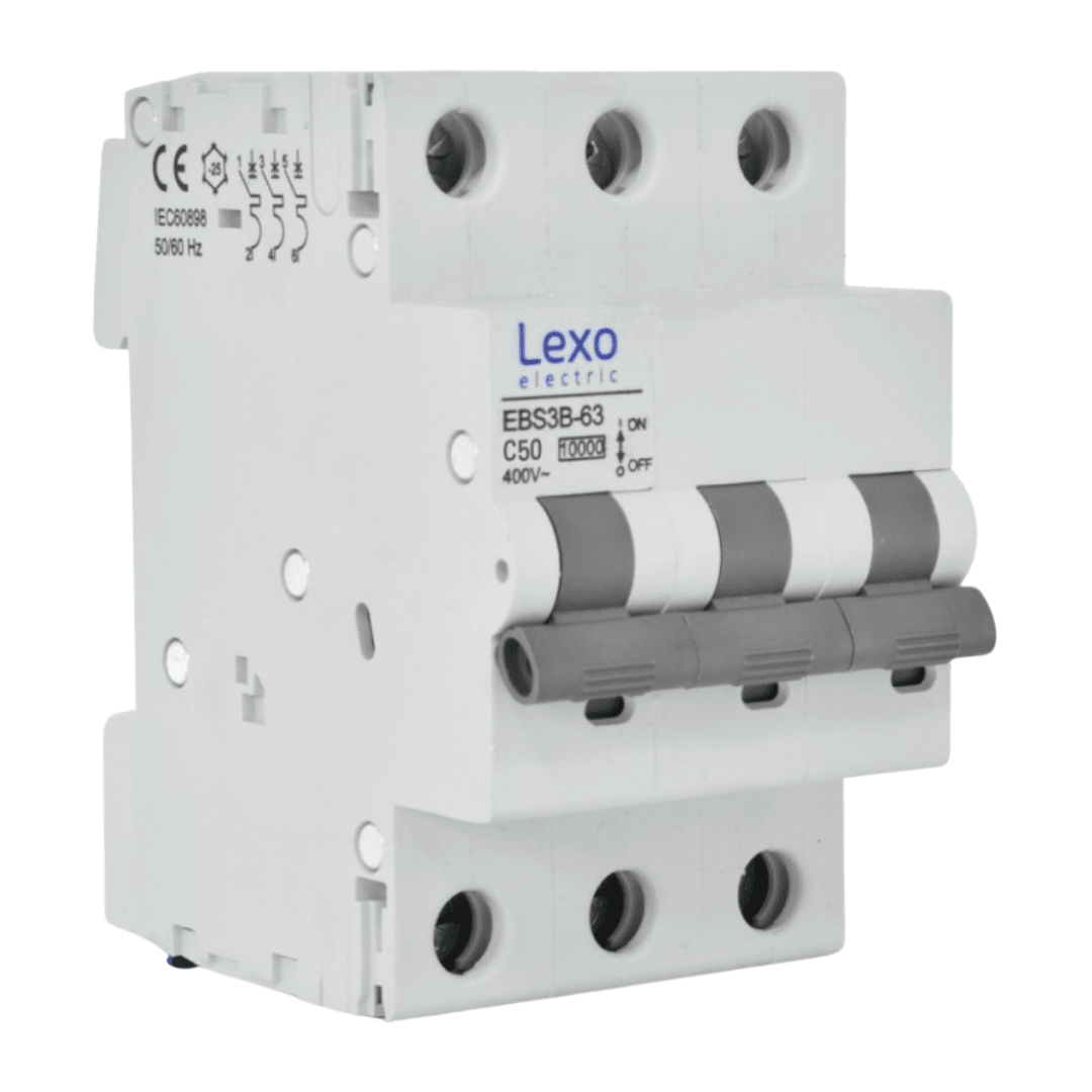 Int. Automatico Lexo 3x50A 10KA Curva C 0