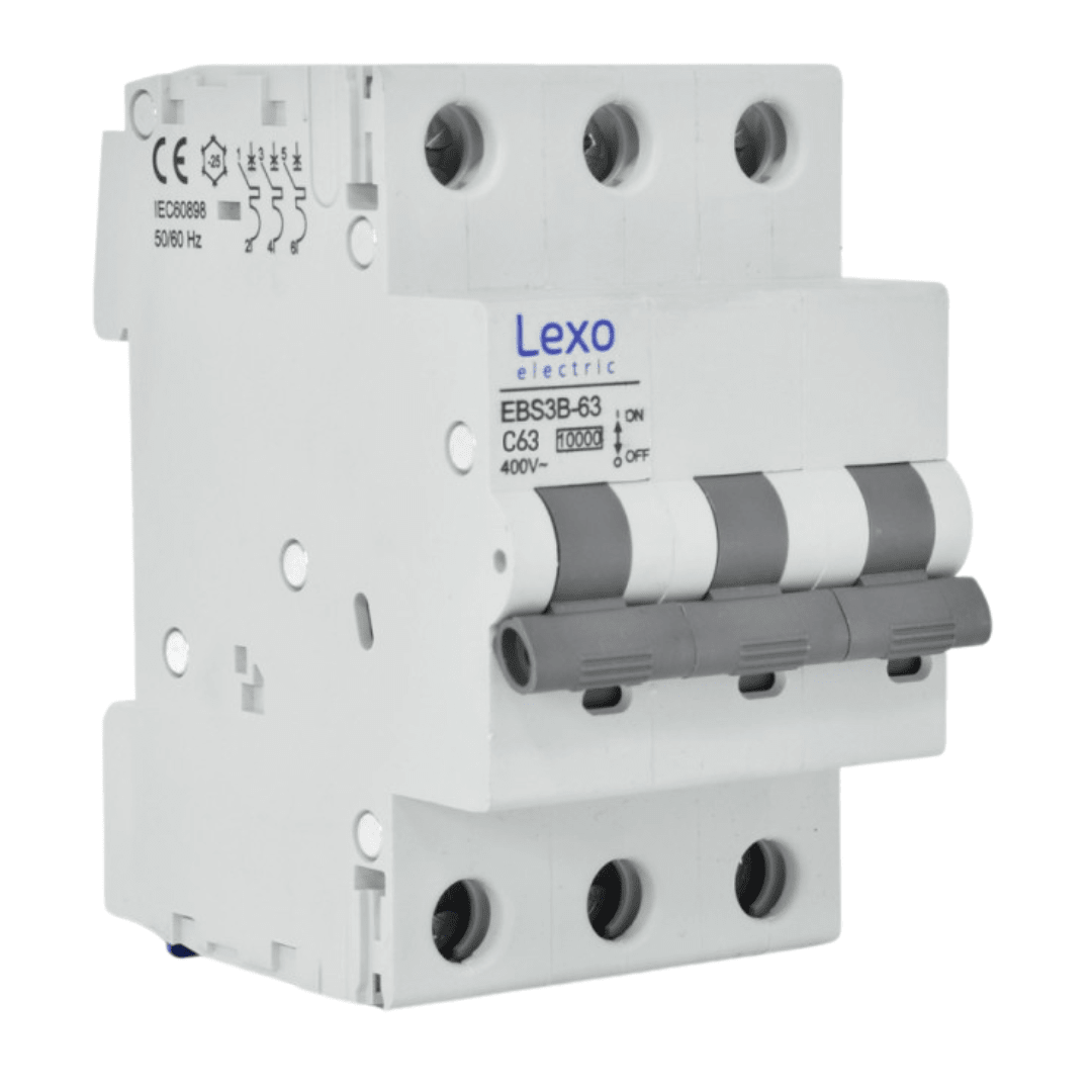 Int. Automatico Lexo 3x63A 10KA Curva C 0