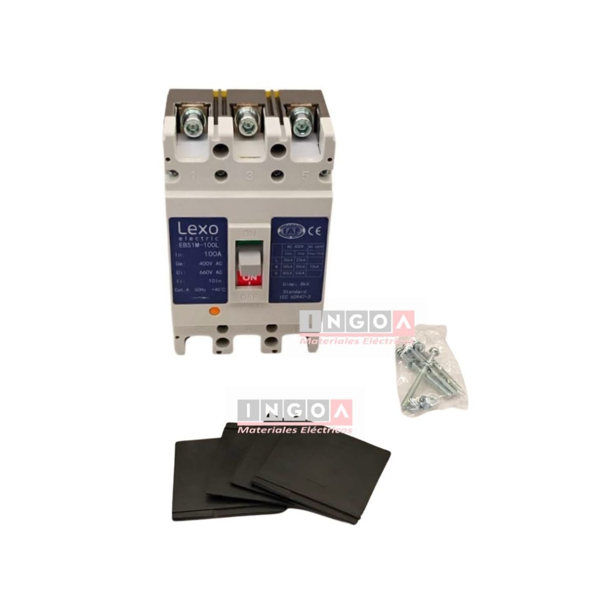 Interruptor Automatico Caja Moldeada 3x100A 35KA Lexo EBS1M-1007