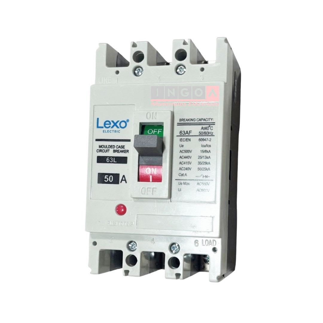 Interruptor Automatico Caja Moldeada 3x50A 25KA Lexo3