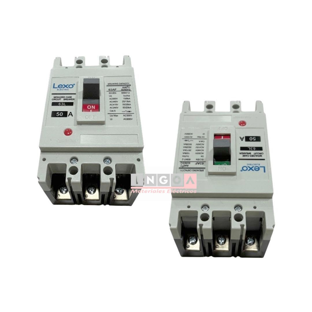 Interruptor Automatico Caja Moldeada 3x50A 25KA Lexo4