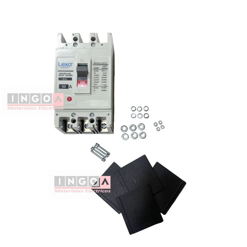 Interruptor Automatico Caja Moldeada 3x50A 25KA Lexo8