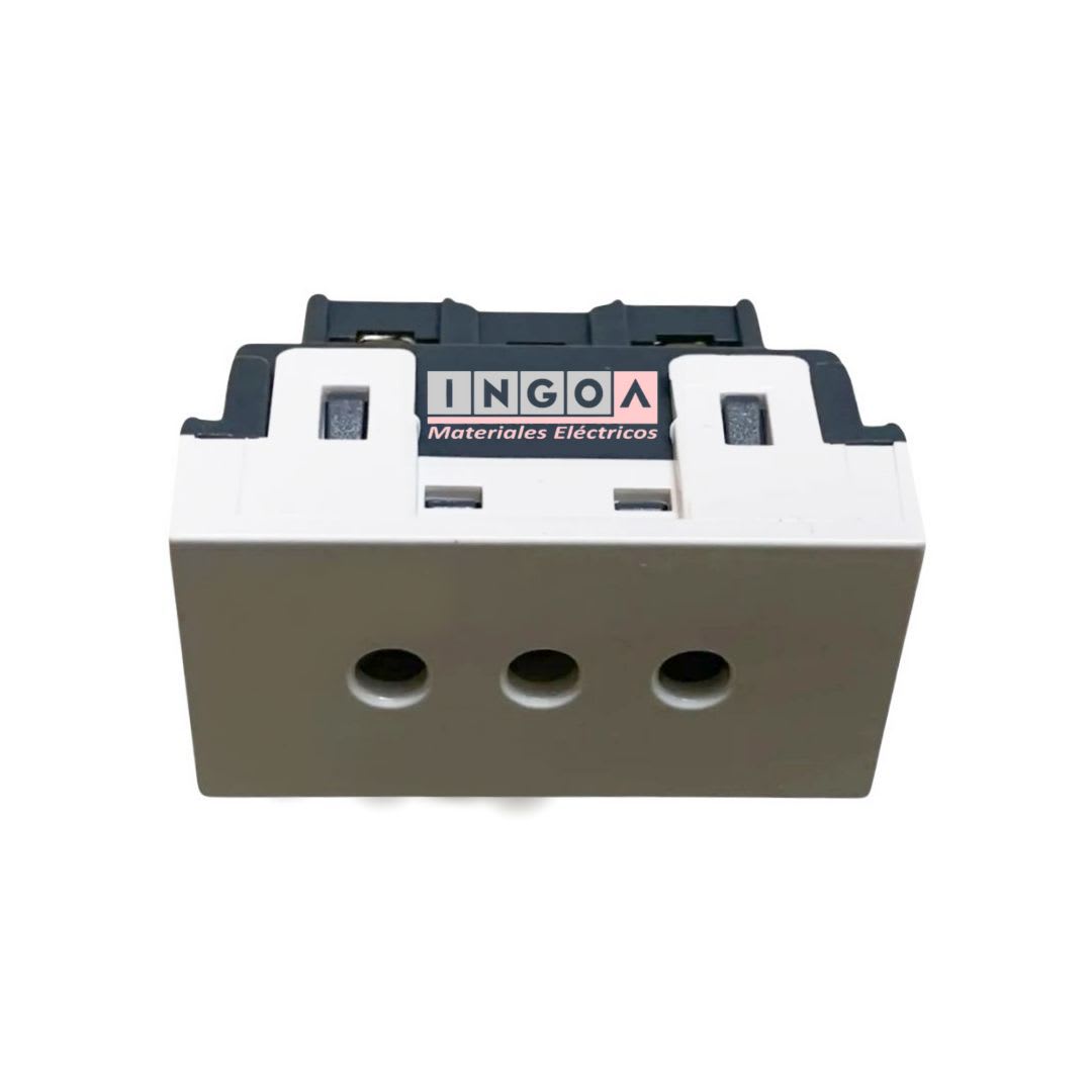 Modulo Enchufe 2P+T 10A 250V Beige - Lexo4